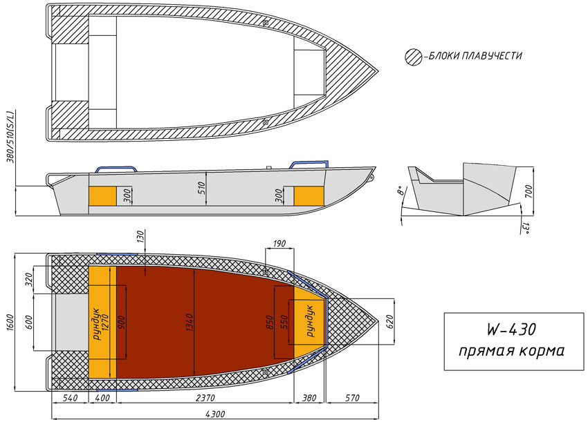 чертёж для - Wyatboat-430М