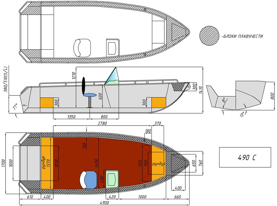 чертёж для - Wyatboat-490 C