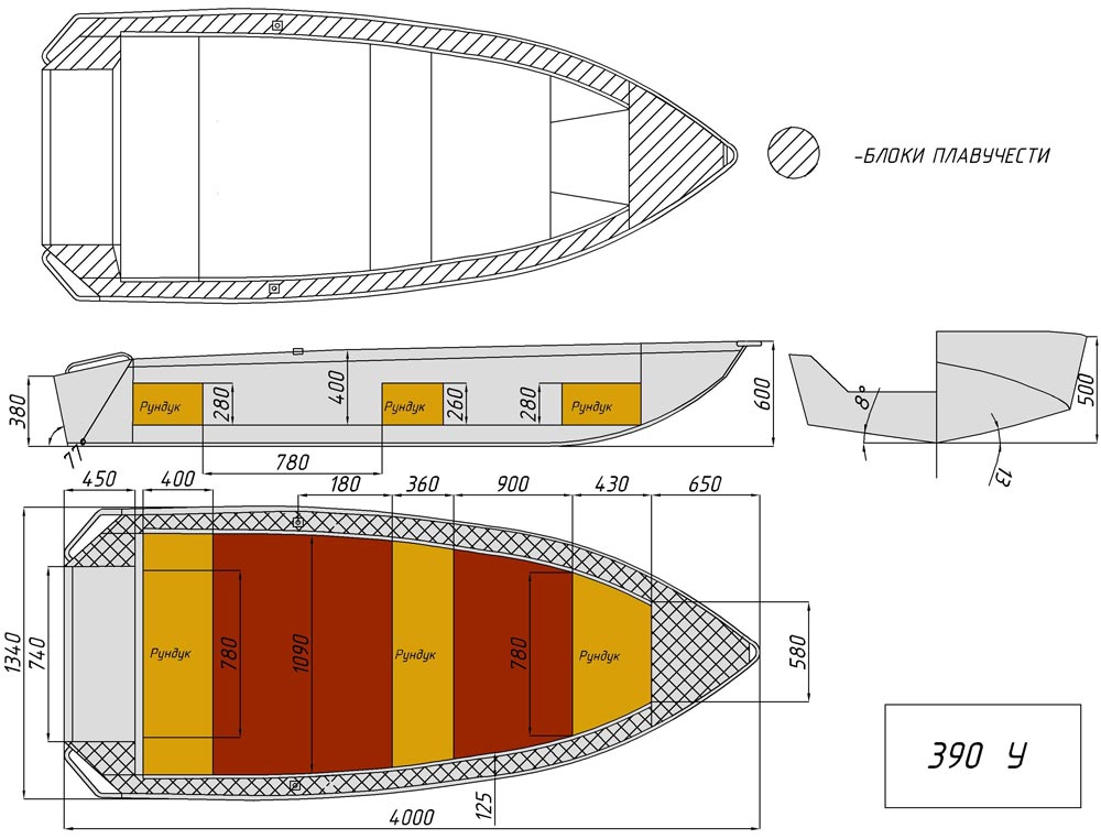 чертёж для - Wyatboat-390 У