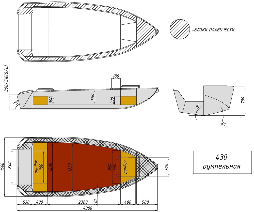 чертёж для - Wyatboat-430М