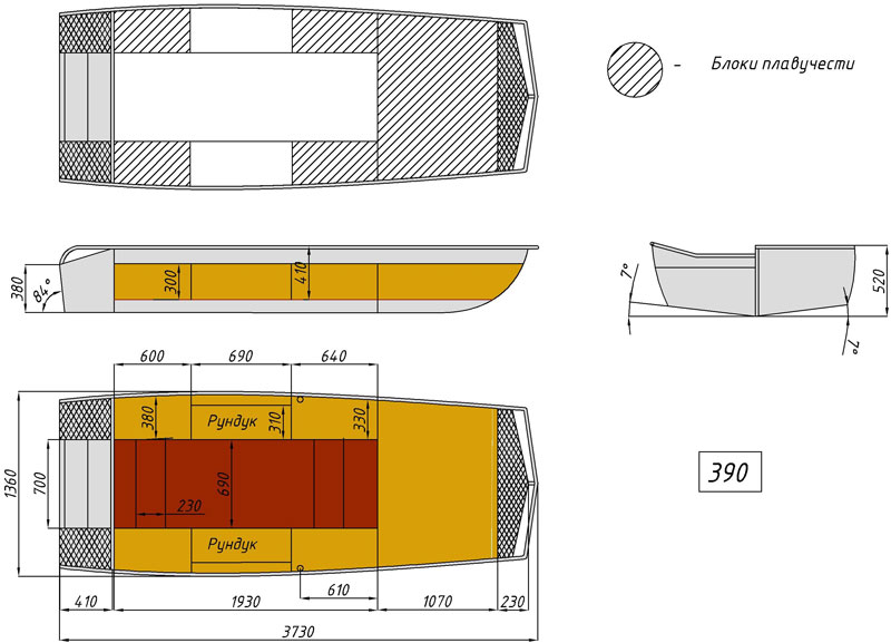 чертёж для - Wyatboat-390