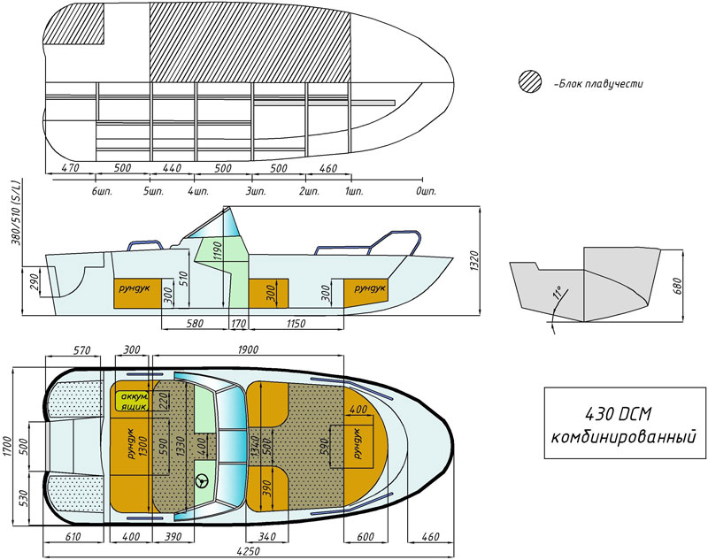 чертёж для - Wyatboat-430 DCM