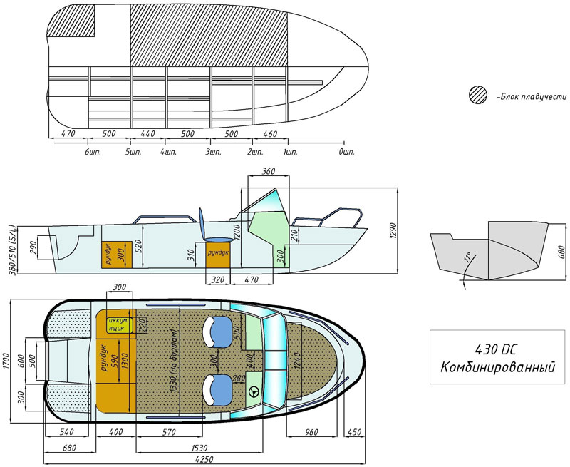 чертёж для - Wyatboat-430 DC