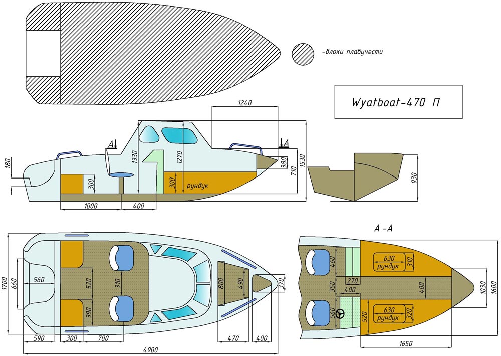 чертёж для - Wyatboat-470 П