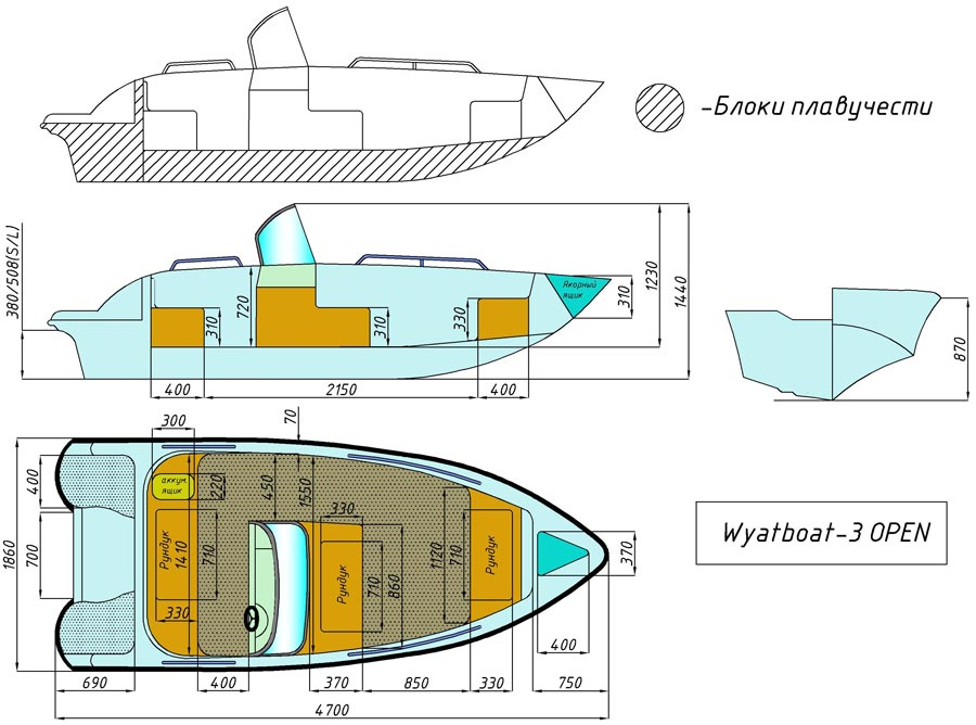 чертёж для - Wyatboat-3 Open